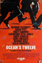 Oceans Twelve Cast Signed Movie Poster - £799.35 GBP