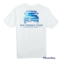 Southern Tide Men’s S/S St Get Up Get Out And Go T- Shirt.White.NWT.SZ.L.MSRP$38 - £28.40 GBP