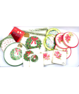Vintage Hallmark Christmas Paper Goods Lot Plate Napkin Placemat Wreath ... - €35,33 EUR