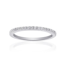 14K White Gold 0.25 Carat Diamond Round Brilliant Cut Diamond Wedding Ring - £467.55 GBP+