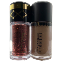 2x y MAC Mini Glitter Reigning Riches &amp; Deep Brown Charm Size No box - $14.85