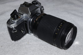 nikon fg 35mm Film Camera with AF 70-300mm f4-5.6 D ED Lens 06/19 - $127.00