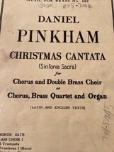 Daniel Pinkham: Christmas Cantata(Sinfonia Sacra). Chorus, Double Brass,... - £10.94 GBP