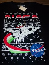 Funny Nasa Snowman Spaceshuttle Christmas T-Shirt Medium New w/ Tag - £15.82 GBP