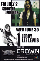 Shooter Jennings Lerrylee Lewis At Crown Las Vegas - £1.56 GBP