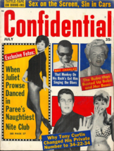 Confidential - July 1962 - Ray Charles, Tony Curtis, Christina Kaufman, More!!! - £15.62 GBP
