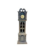 Vtg Die-Cast Metal 3.75&quot; Miniature Grandfather Clock Pencil Sharpener Ho... - $8.90