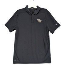 Nike Wake Forest University Men&#39;s S Polo Shirt, Black Dri-Fit Performanc... - $36.95 CAD