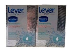 6 Lever 2000 Vaseline Soap Bars Original Perfectly Fresh 4.5 Oz. - $29.95