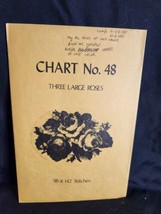 Vtg rare Babs Fuhrmann petit point Chart No. 48 Three Large Roses  - £19.83 GBP
