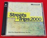 O) Microsoft Expedia Streets &amp; Trips 2000 Maps Travel (PC, 2 Disc CD Sof... - $5.93
