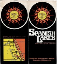 1970&#39;s Original Vintage Advertising Brochure Spanish Lakes Recreational Complex - £14.17 GBP
