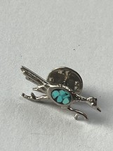 Vintage Small Silvertone Southwest Road Runner w Faux Turquoise Nugget I... - $11.29