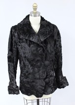 Women  Antique 1910s Black Fur  Winter Coat App sz 6-8 S/M Victorian Ste... - $177.31
