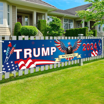 Trump 2024 Flag Donald Trump 2024 Yard Sign Make America Great Again Ban... - $13.92