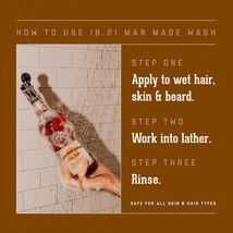 18.21 Man Made 3 in 1 Shampoo, Conditioner, Body Wash, Noble Oud  image 4