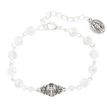 MIraculous Medal Crystal Beads 1 Decade Rosary Bracelet, New #MD-072 - €13,79 EUR