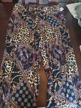 Womens Goddess 2X Pants Cheetah/Multi-Color-Brand New-SHIPS N 24 HOURS - £27.15 GBP