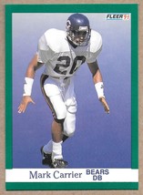 Fleer 1991 Mark Carrier Chicago Bears #216      Football - £1.32 GBP