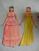 Unique Lot of 2 Vintage Cardstock Paper Dolls LOOK - £13.93 GBP