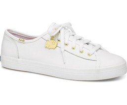 Keds Womens Kickstart Cny Leather Sneakers Size 6 Color White - £51.79 GBP