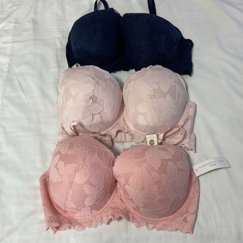 Adrienne Vittadini Studio Bra Sz 40DD Everday Bra Comfort Set of 3 Lacey... - £21.15 GBP