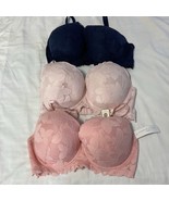 Adrienne Vittadini Studio Bra Sz 40DD Everday Bra Comfort Set of 3 Lacey... - $38.25 CAD