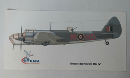 1998 Advertisement RAFA Bristol Blenheim MK IV Bomber Airplane Aviation ... - $9.88