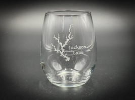 Jackson Lake Georgia -  15 oz Stemless Wine Glass - Lake Life Gift - £10.99 GBP