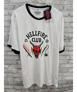 Netflix Black White Hellfire Club Shirt Stranger Things Ringer Sz XXL 2X... - $570.99 MXN