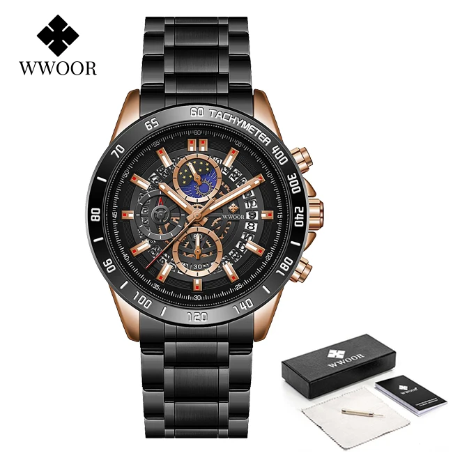 Fashion Mens Watch Luxury Automatic Date Quartz Watch Stainless Steel 30ATM Wate - £37.52 GBP
