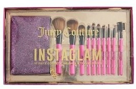 Juicy Couture Instaglam 10-Piece Cosmetic Brush Set &amp; Travel Pouch - £14.67 GBP
