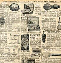 1969 Medical Supplies Syringes Rubber 1900 Repro Advertisement Sears DWU16F - €17,25 EUR