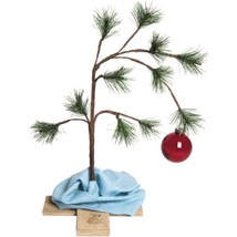 Peanuts Charlie Brown Christmas Tree The Original 18 in Tall with Linus Blanket - £13.72 GBP