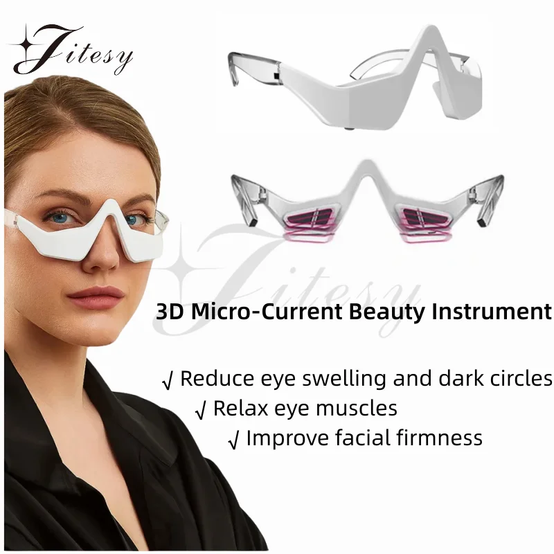 3D Eye Beauty Instrument Micro-Current Pulse Eye Relax Reduce Wrinkles And Dark - £31.65 GBP