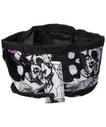 Doggles Foldable Travel Bowl, Black Skull Roses - Small - $9.40