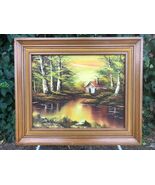 EUGENE KINGMAN Original 1950s MODERN LANDSCAPE American  Oil on Canvas - $445.50