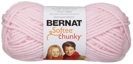 Spinrite Bernat Softee Chunky Yarn-Baby Pink - $18.29