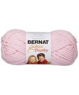 Spinrite Bernat Softee Chunky Yarn-Baby Pink - £13.83 GBP