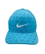 Nike Golf Hat Adult M/L Classic99 Fitted DriFit Winged Foot Swoosh Blue Cap - $30.00