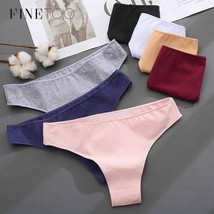 3Pcs/set Cotton Brazilian Panties M-2XL Women Underwear Ladies Soild Col - £12.13 GBP