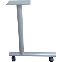 Lorell LLR61628 C-Leg Training Table Base with 2 in. Casters, Metallic S... - £200.05 GBP
