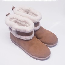 Koolaburra by UGG Suede Mini Winter Boots Barlee Chestnut Women&#39;s Size 10 - £57.54 GBP