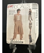McCall&#39;s 7177 Dress in 2 Lengths Vest Pants Pattern Sz 14-16-18 Uncut - $93.29 MXN