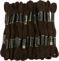 Anchor Threads Stranded Cotton Thread Cross Stitch Hand Embroidery Floss Brown - £9.97 GBP