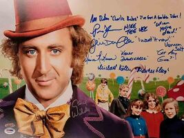 Willie Wonka Metal Advertising Sign (not real autographs) - $49.95