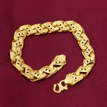 BIS 916 Stamp Real Gold 20.5cm Charm Bracelets Girls Gift Artisan Jewelry - £1,541.17 GBP