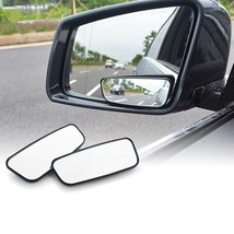 1 Pair Blind Spot Mirror Angle Mirror 360 Degree Adjustable Convex Rear View Mir - £37.37 GBP