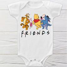 Winnie the Pooh Onesie Pooh and Friends Onesie Unique Baby Gift Baby Bodysuit  - £10.11 GBP