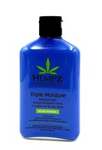 Hempz Triple Moisture Moisture-Rich Daily Herbal Replenishing Conditioner 8.5 oz - £15.89 GBP